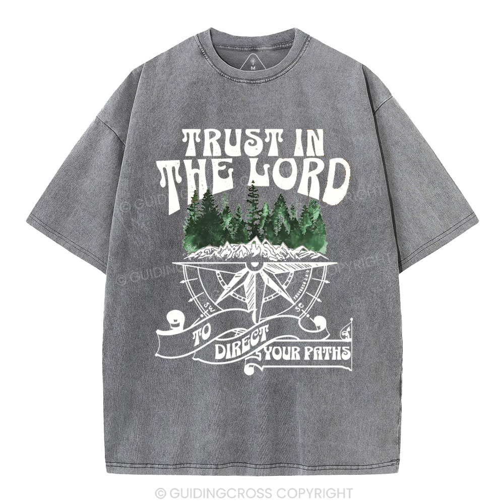 Trust In The Lord Christian Washed T-Shirt