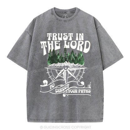 Trust In The Lord Christian Washed T-Shirt