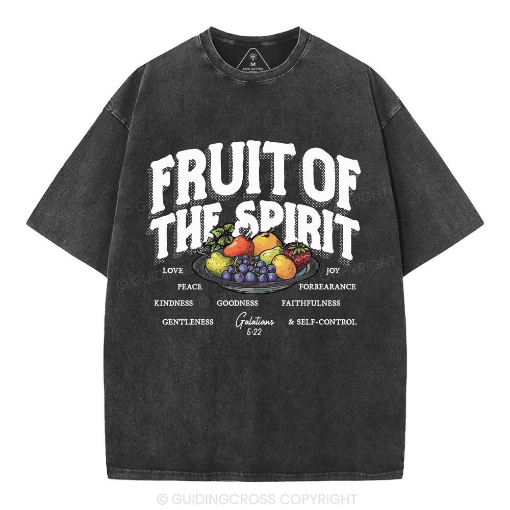 Fruit Of The Spirit Christian Washed T-Shirt