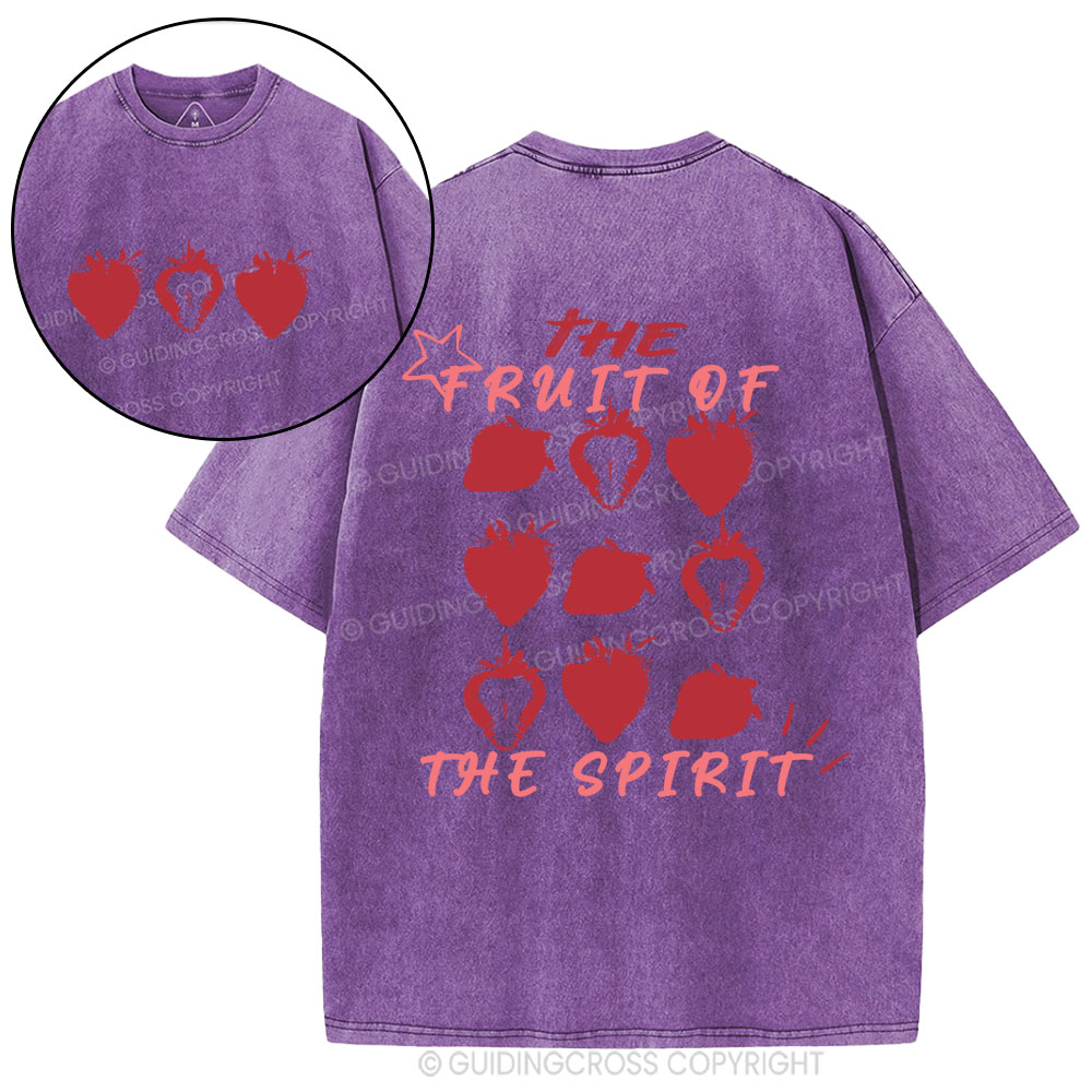 The Fruit Of The Spirit Christian Washed T-Shirt