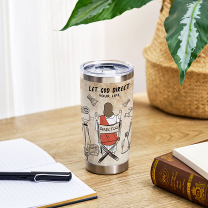Let God Direct Christian 20OZ Tumbler