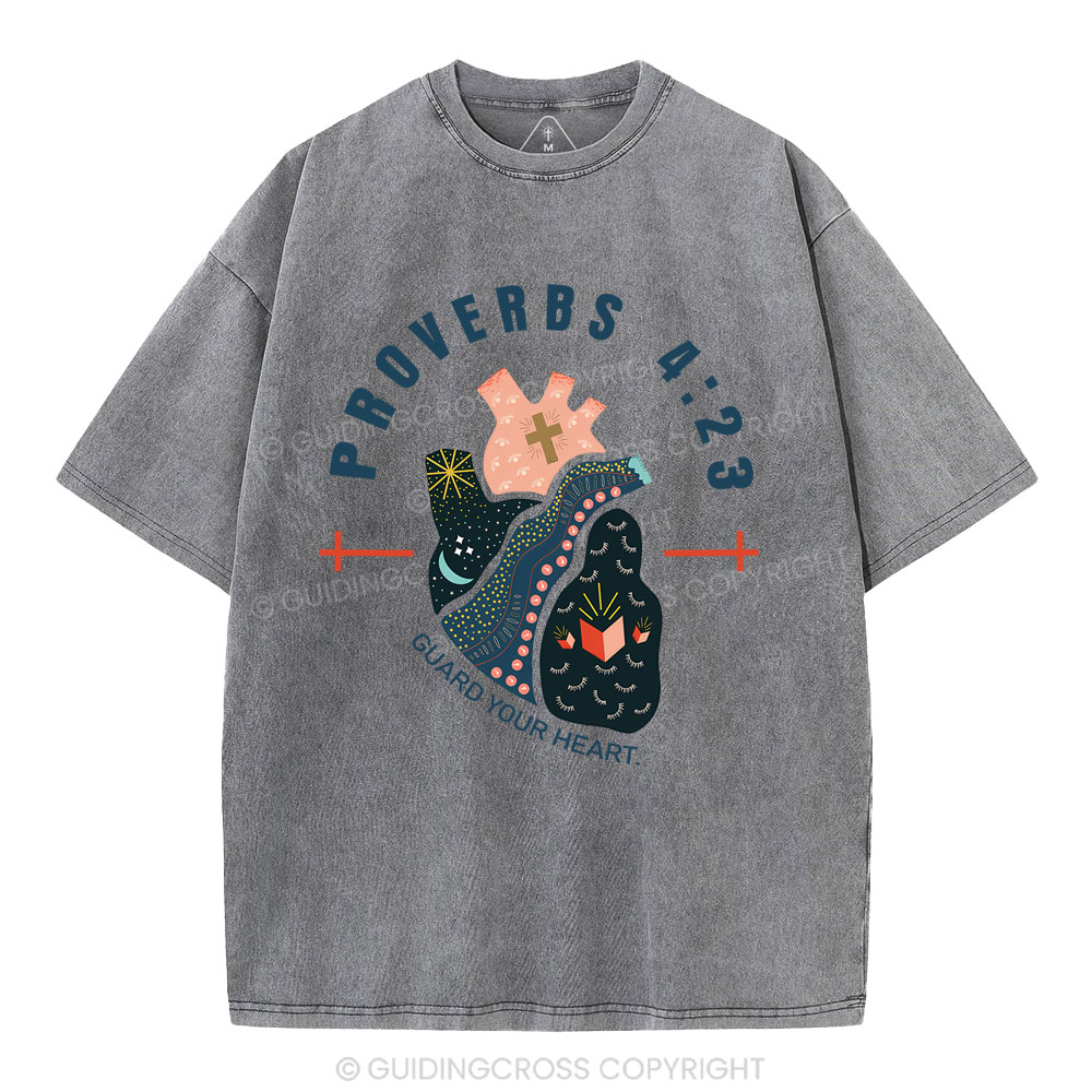 Guard Your Heart Christian Washed T-Shirt