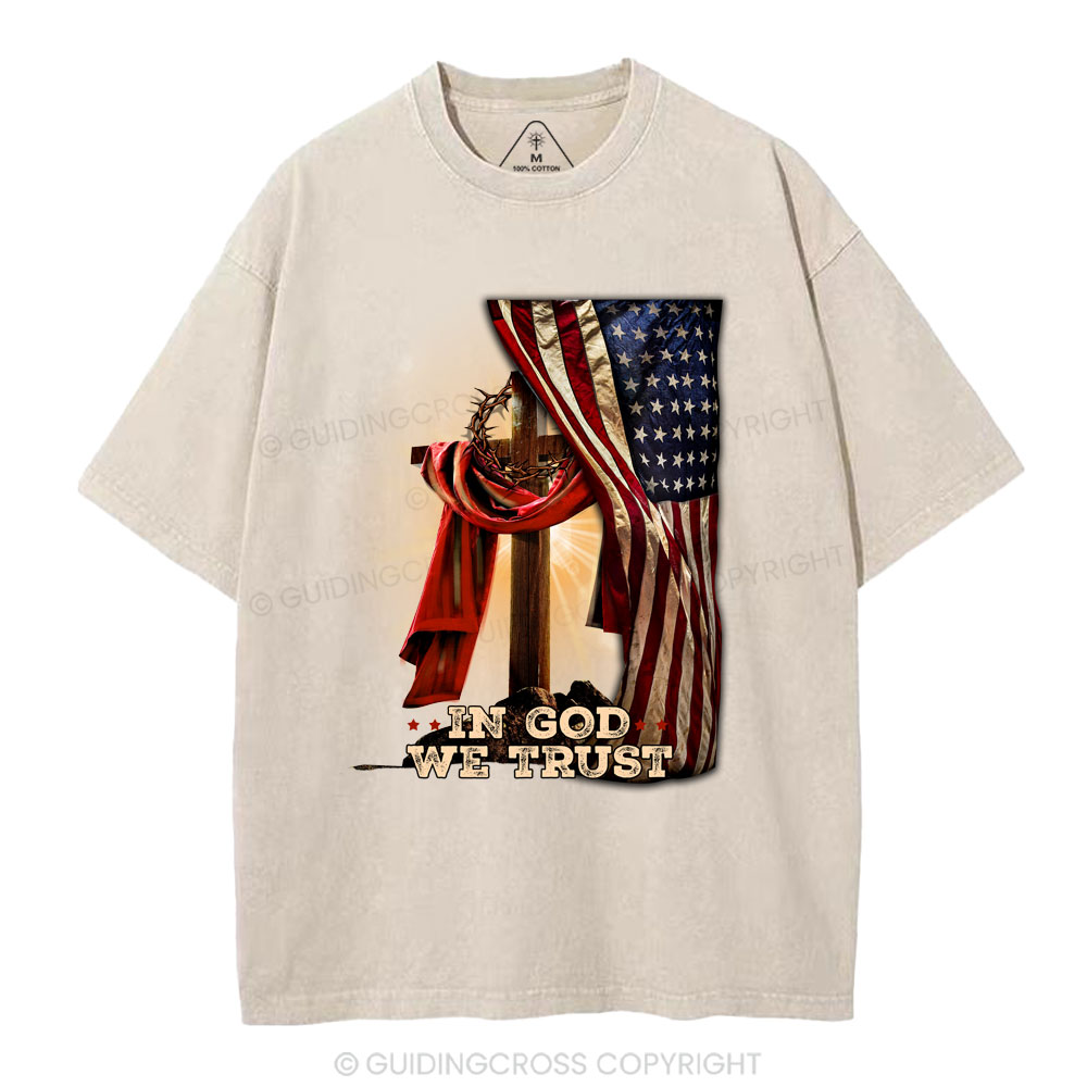 In God We Trust Christian Washed T-Shirt