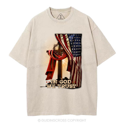 In God We Trust Christian Washed T-Shirt