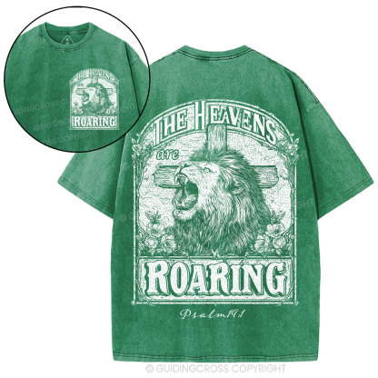 The Heavens Are Roaring Christian Washed T-Shirt
