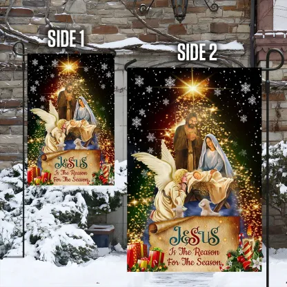 Jesus Is The Reason For The Season Christmas Christian Flag