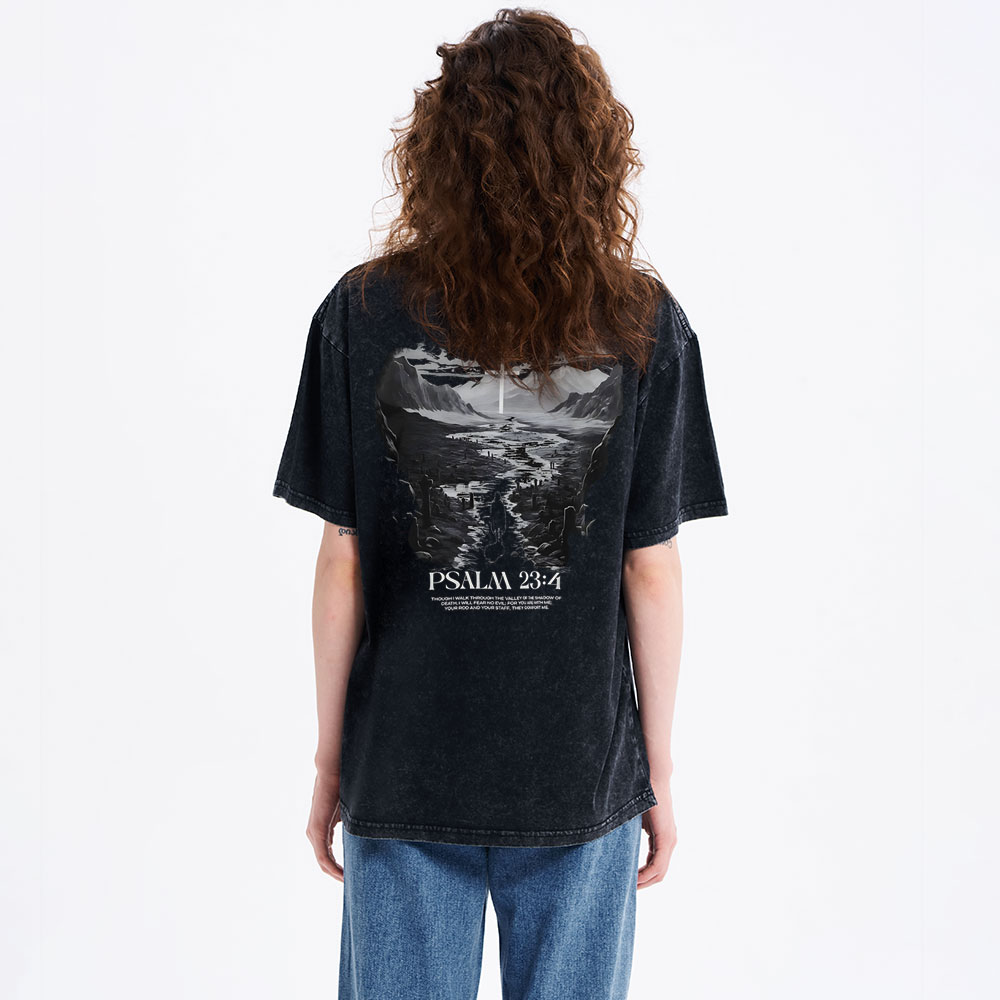Fear No Evil  Christian Washed T-Shirt