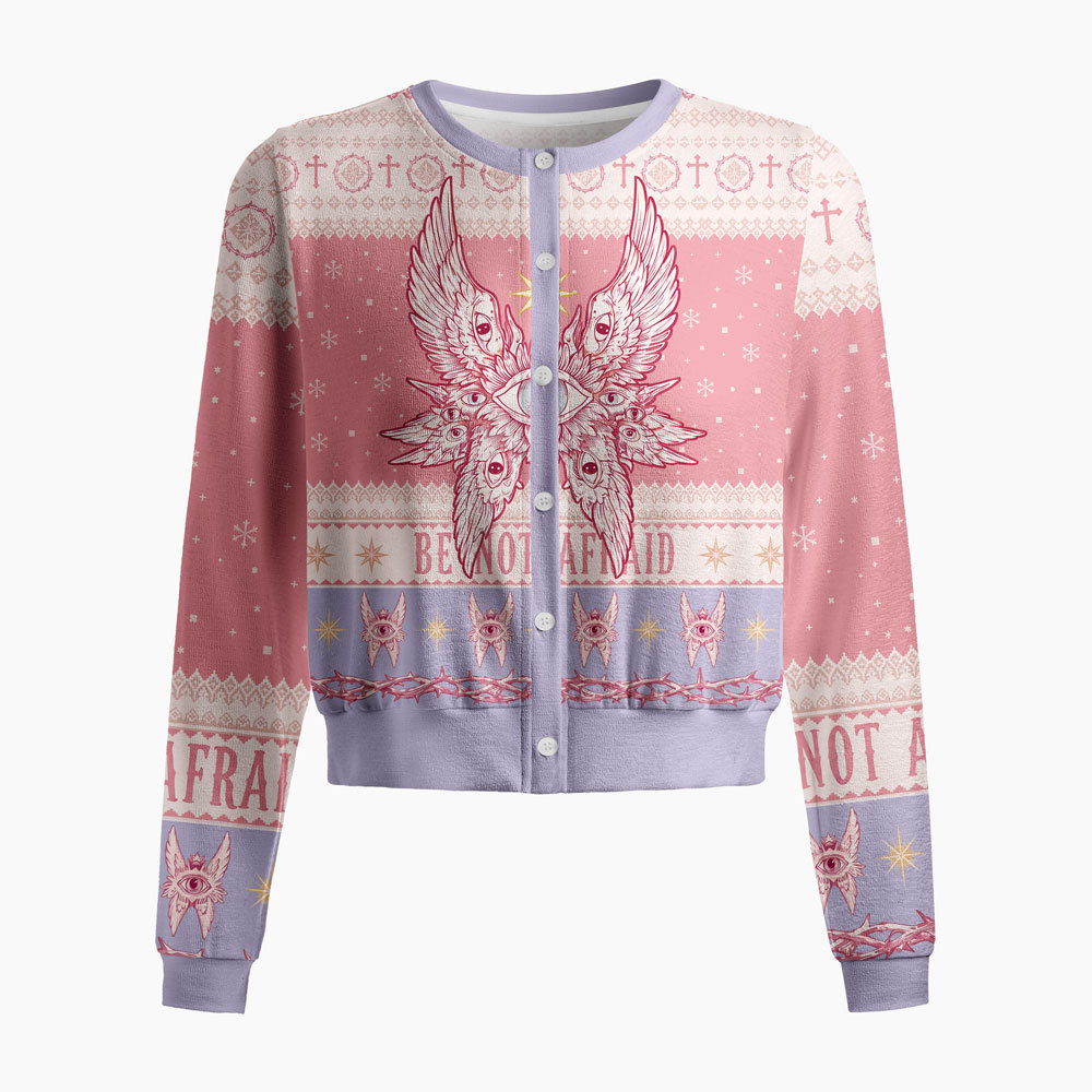 Be Not Afraid Christian Women's Printed Lightweight Knit Cardigan