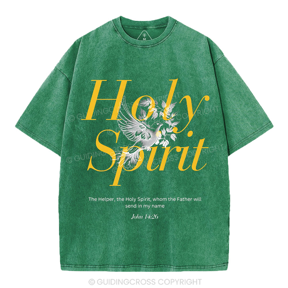 Holy Spirit Christian Washed T-Shirt