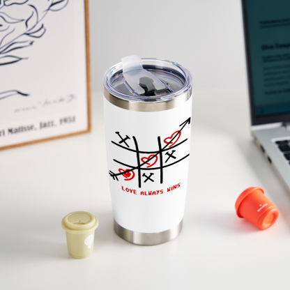Personalized Love Always Wins Tumbler