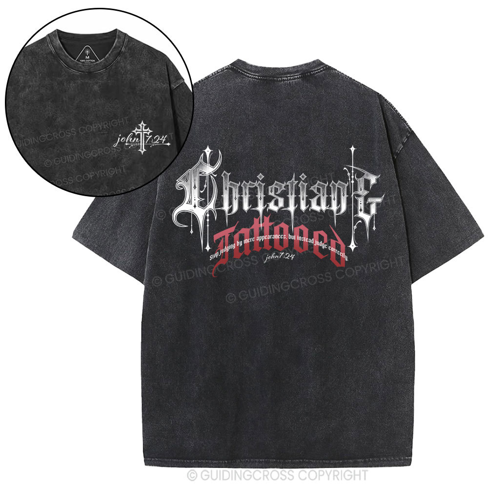 New-Sample Christian Washed T-Shirt Sale - GuidingCross
