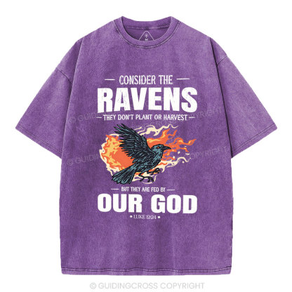 Consider The Ravens Christian Washed T-Shirt