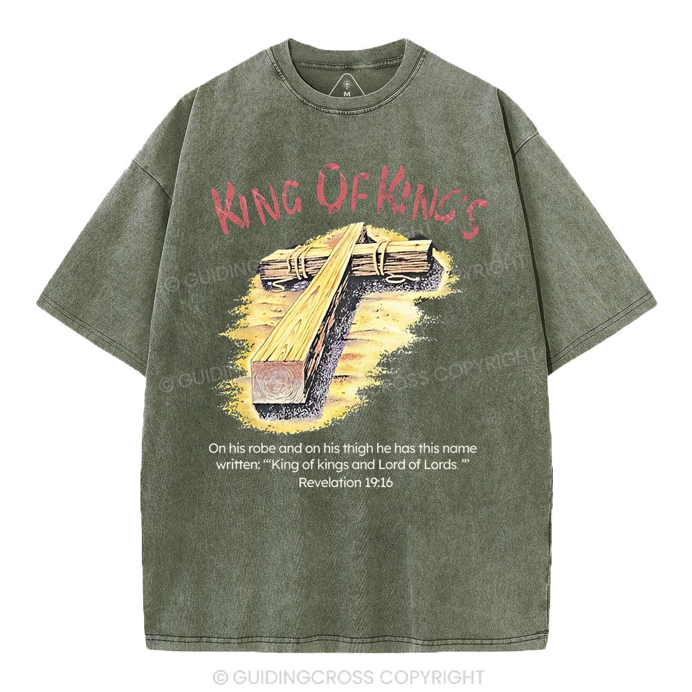 King Of Kings Christian Washed T-Shirt