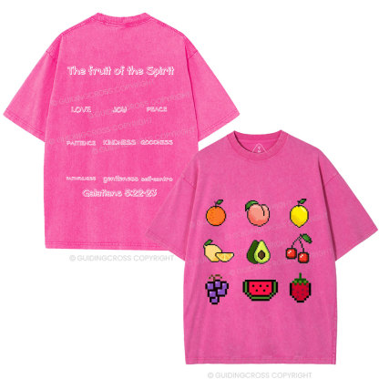 The Fruit Of The Spirit Christian Washed T-Shirt