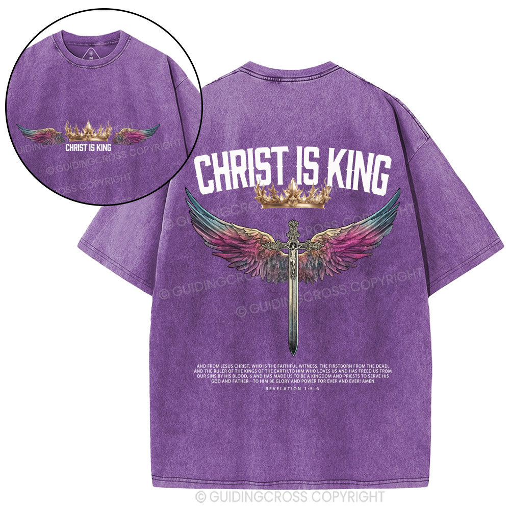 Christ Is King Christian Washed T-Shirt