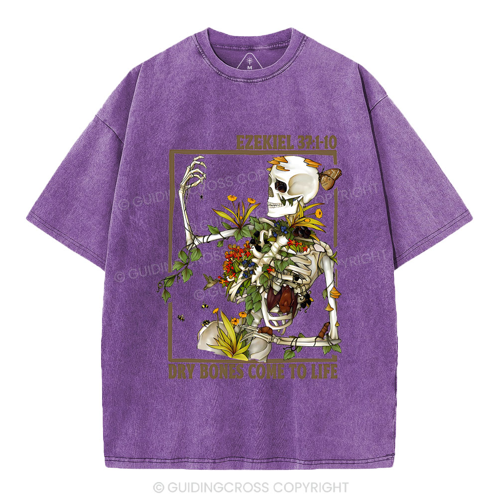Dry Bones Come To Life Christian Washed T-Shirt