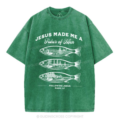 Fisher Of Men Christian Washed T-Shirt