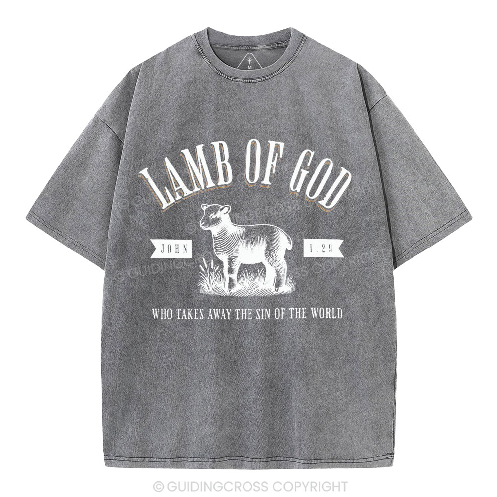 Lamb Of God Christian Washed T-Shirt