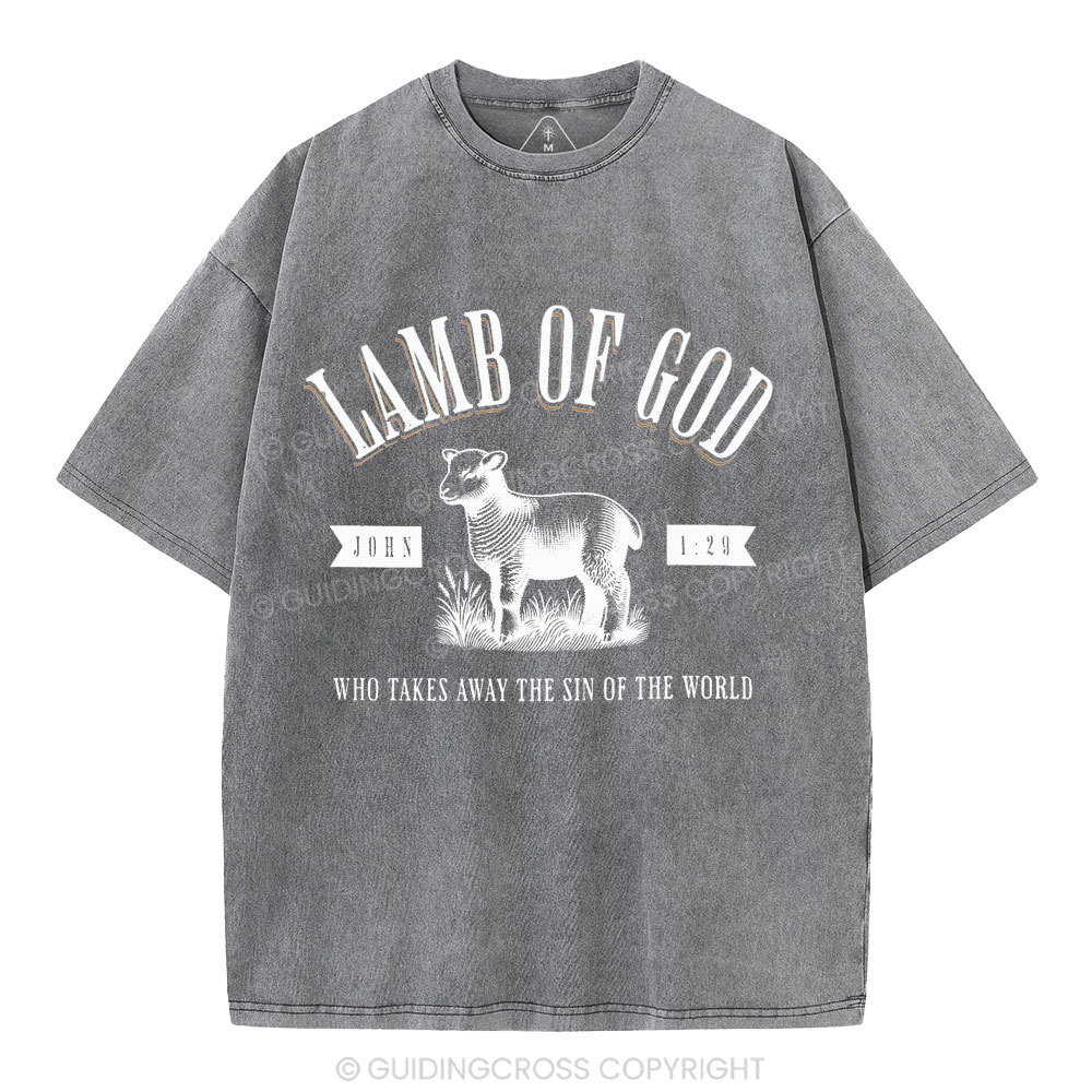 Lamb Of God Christian Washed T-Shirt