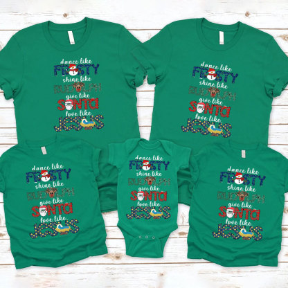 Dance Like Frosty Christmas Family Matching Shirts