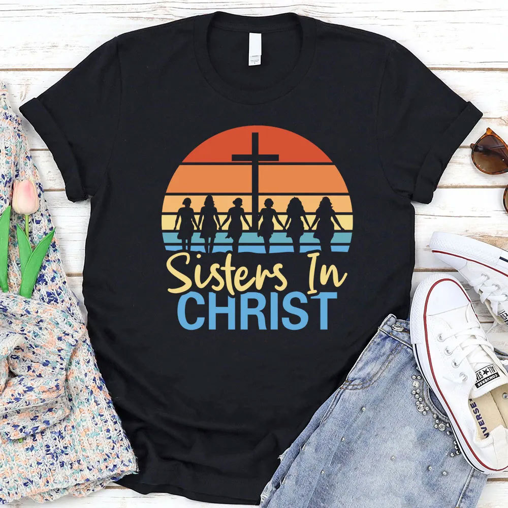 Sisters In Christ Christian T-Shirt Sale - GuidingCross