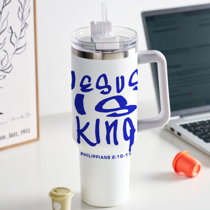 Jesus Is King Christian 40OZ Tumbler