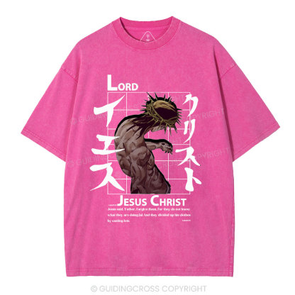 Jesus Christ Christian Washed T-Shirt