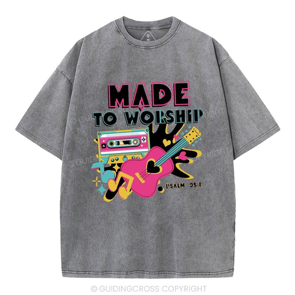 Made To Worship Christian Washed T-Shirt