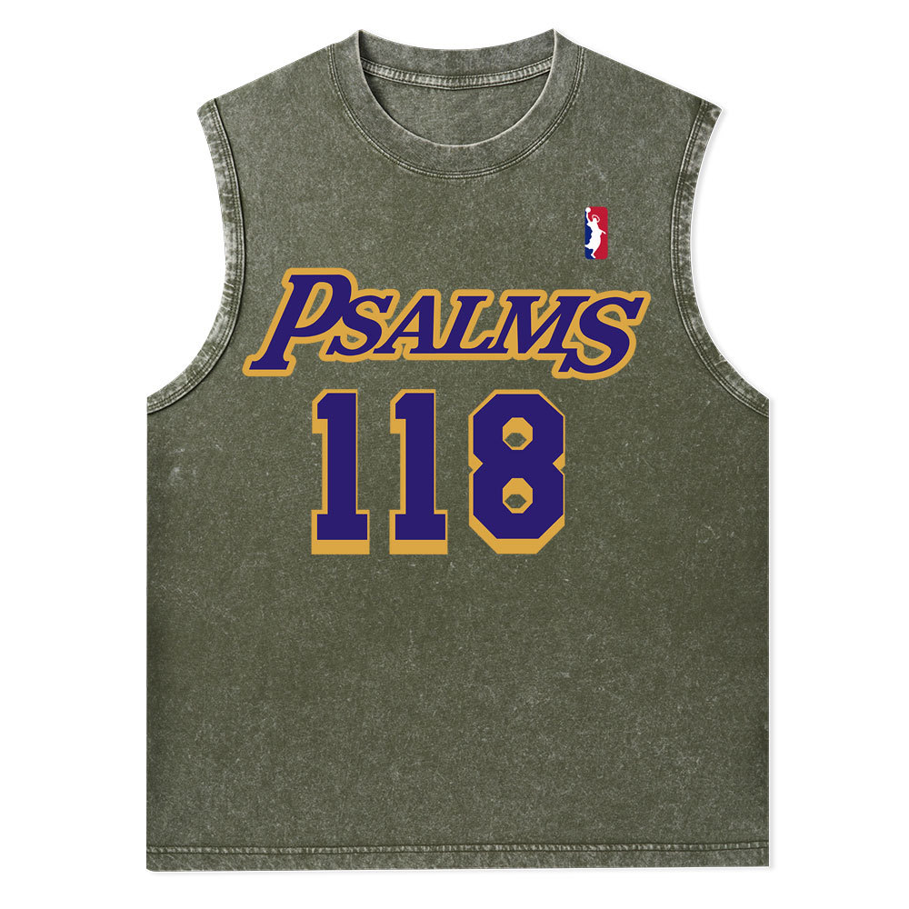 Faith Over Fear Christian Washed Tank Top