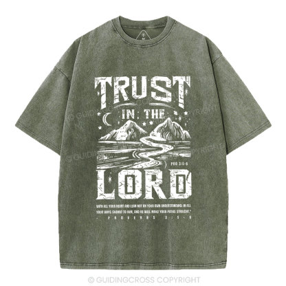 Trust In The Lord Christian Washed T-Shirt