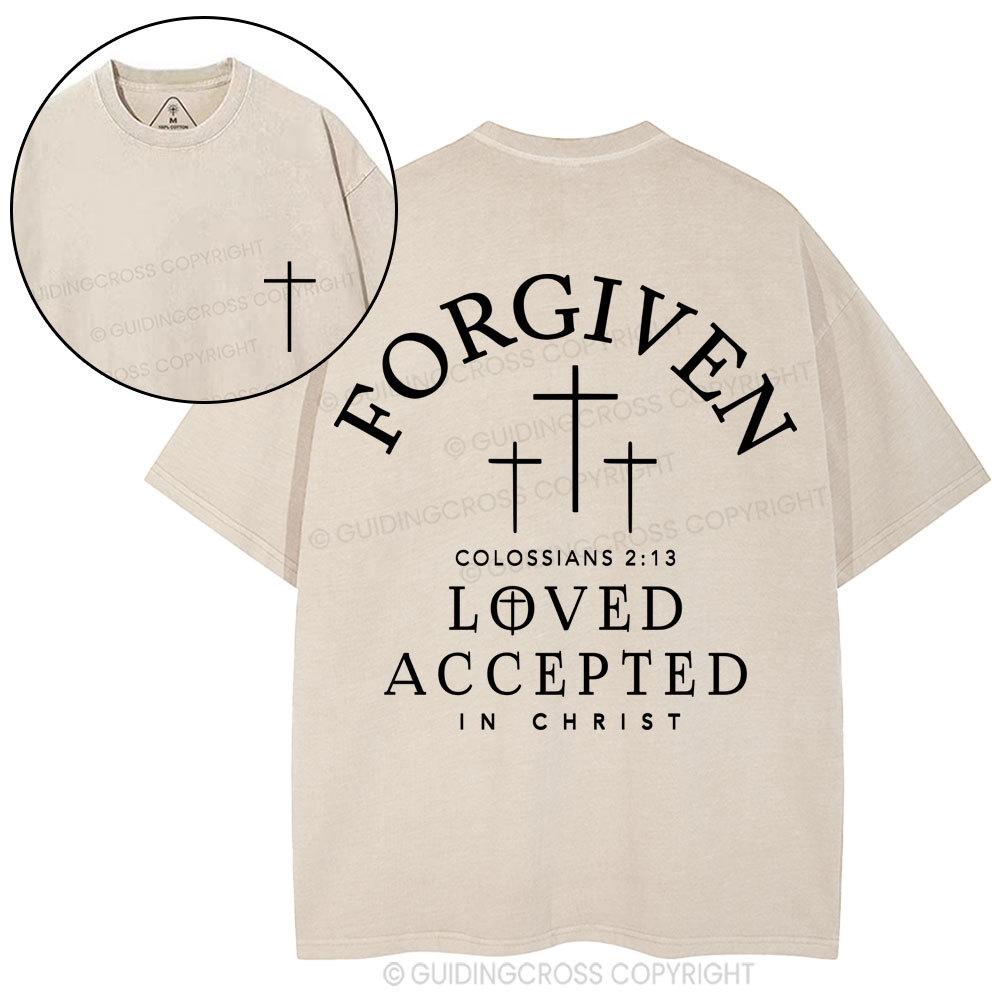 Forgiven Christian Washed T-Shirt