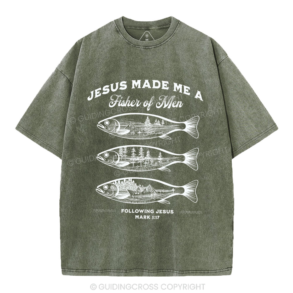 Fisher Of Men Christian Washed T-Shirt