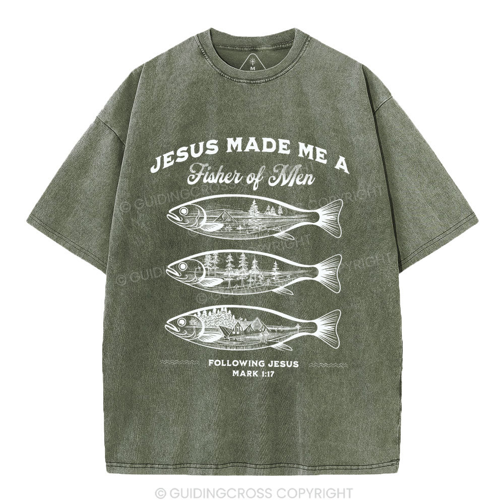 Fisher Of Men Christian Washed T-Shirt