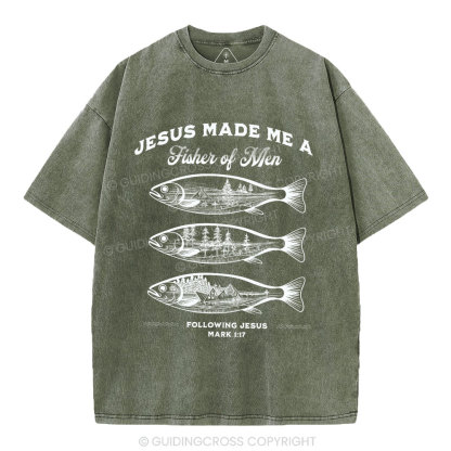 Fisher Of Men Christian Washed T-Shirt