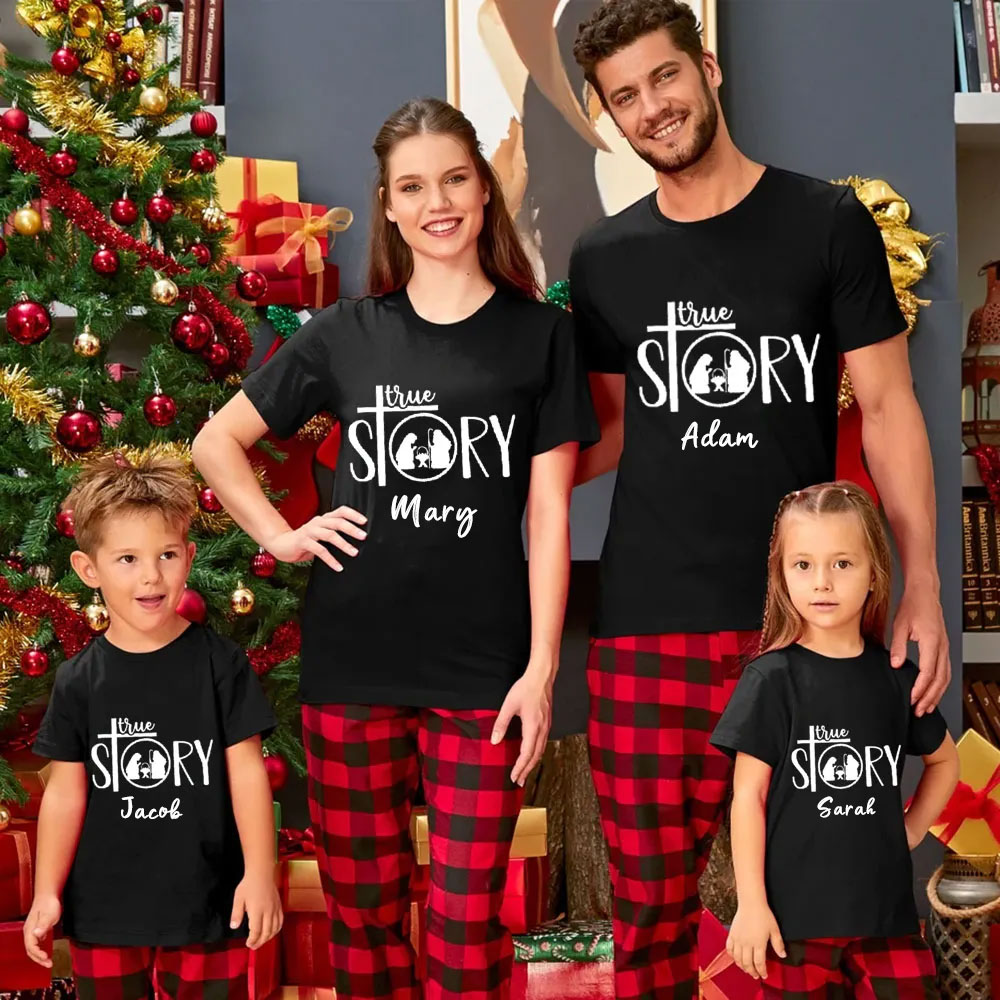 True Story Christmas Family Matching Shirts