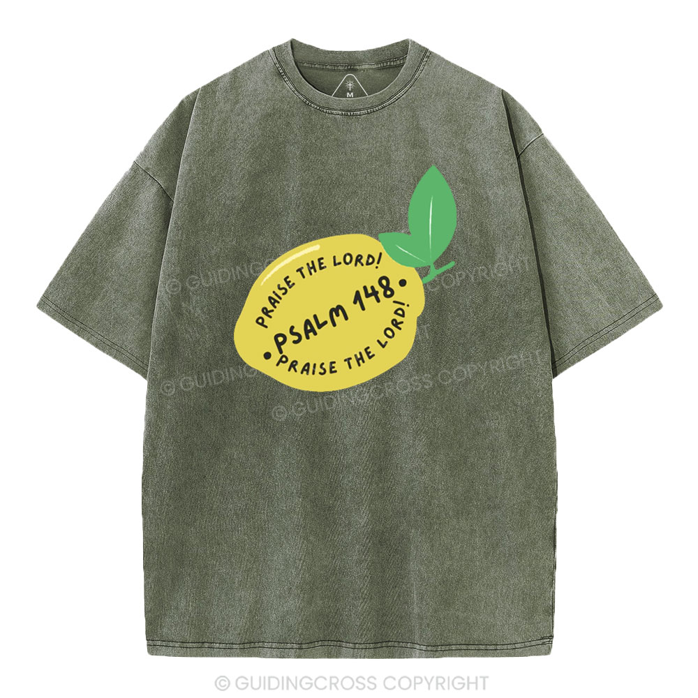Praise The Lord Christian Washed T-Shirt
