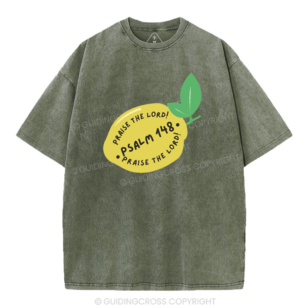 Praise The Lord Christian Washed T-Shirt
