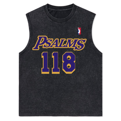 Faith Over Fear Christian Washed Tank Top