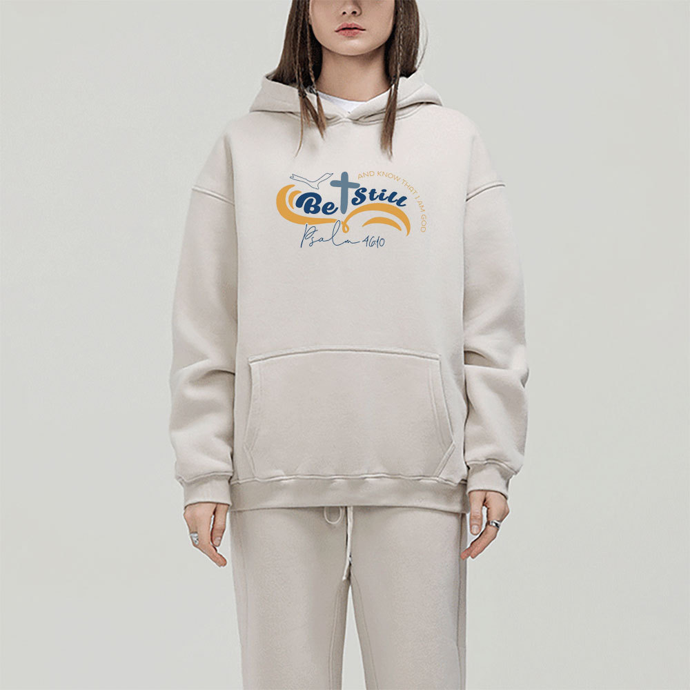 Be Still And Know That I Am God Christian Fleece Hoodie Set