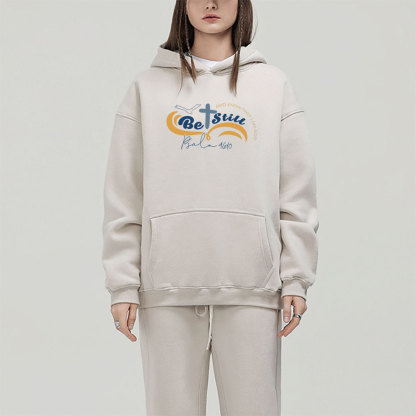 Be Still And Know That I Am God Christian Fleece Hoodie Set