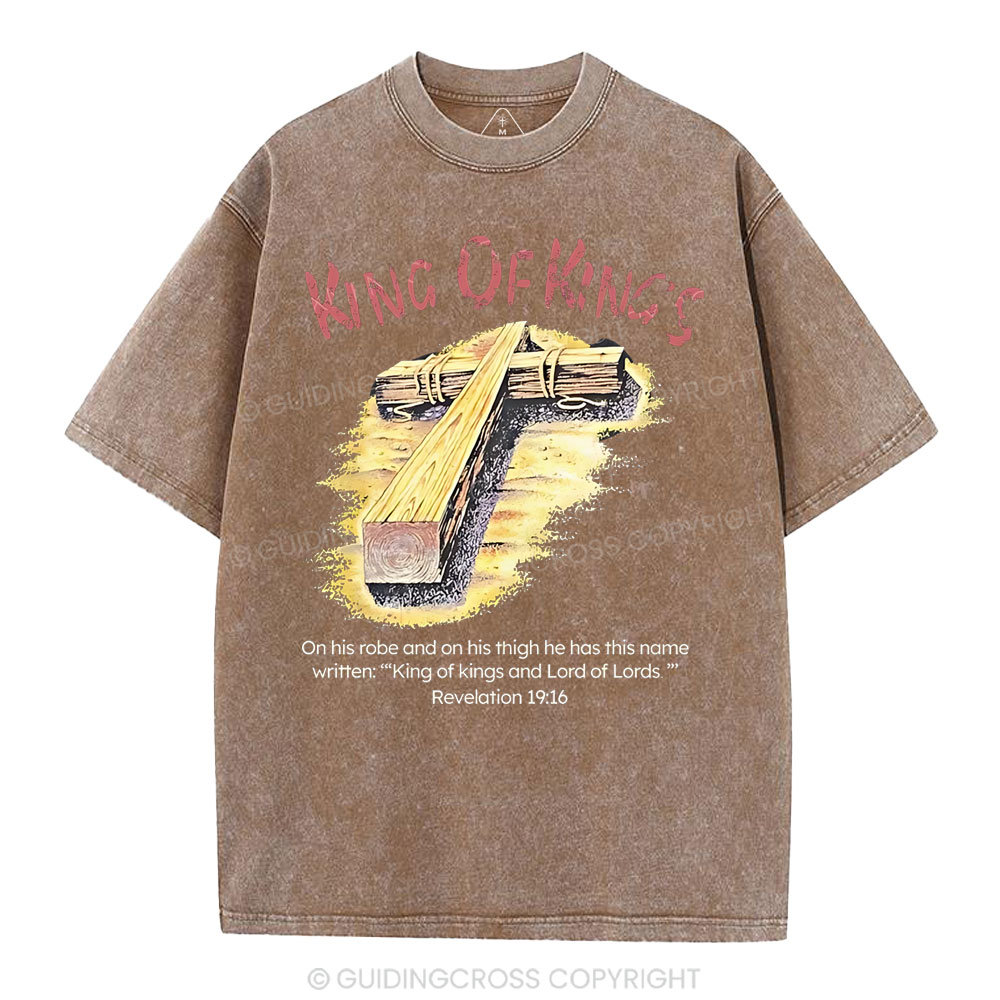 King Of Kings Christian Washed T-Shirt
