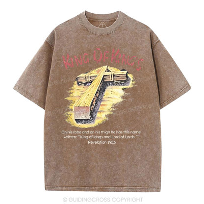 King Of Kings Christian Washed T-Shirt