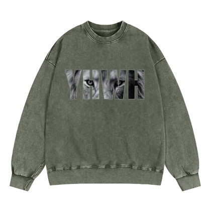 YHWH Christian Washed Sweatshirt