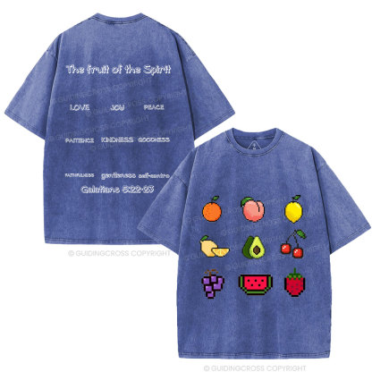 The Fruit Of The Spirit Christian Washed T-Shirt