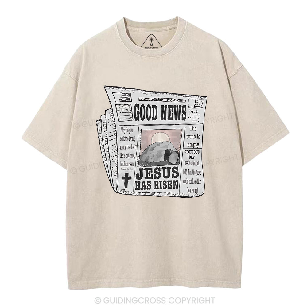 Good News  Christian Washed T-Shirt