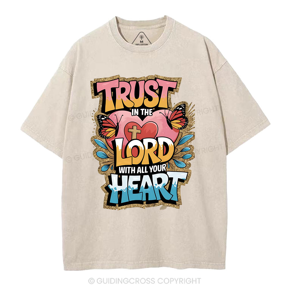 Trust In The Lord Christian Washed T-Shirt