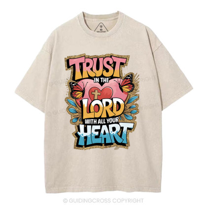 Trust In The Lord Christian Washed T-Shirt