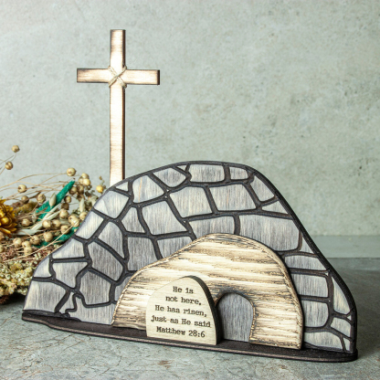 Easter Empty Tomb Wooden Decoration