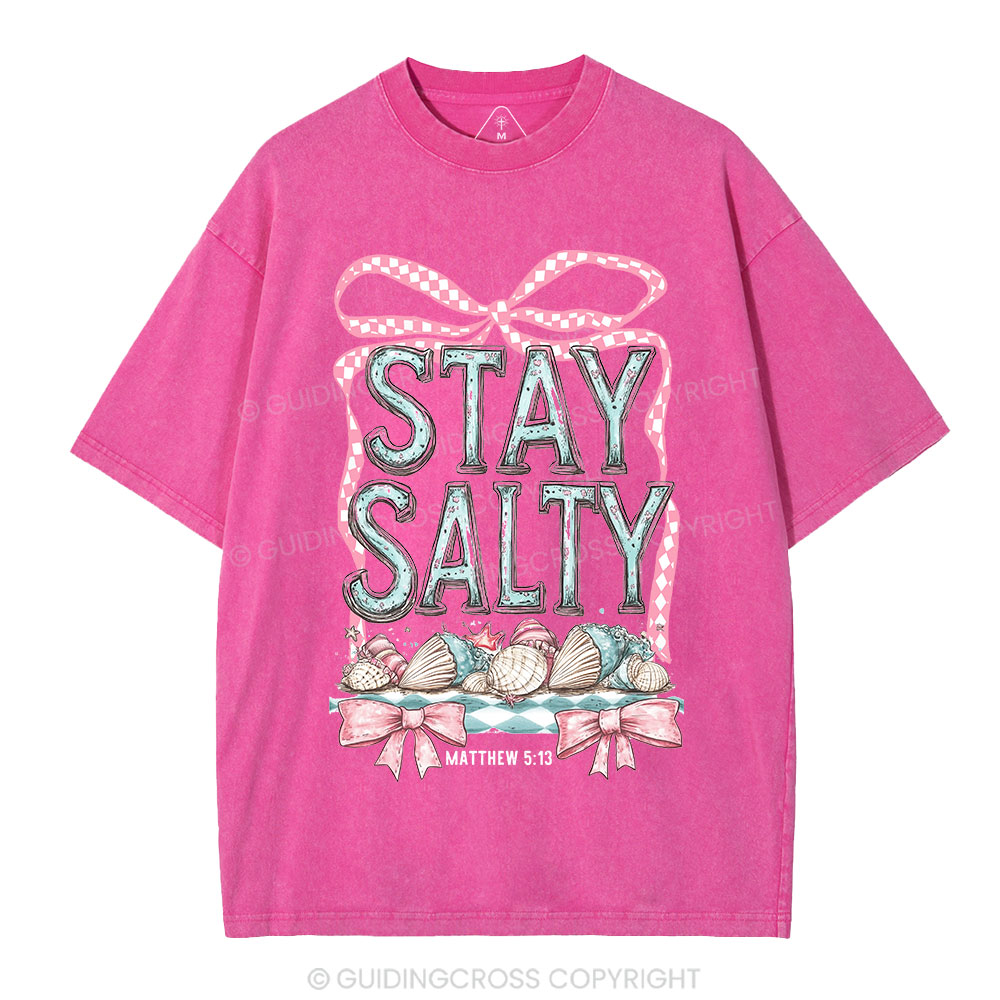 Stay Salty Christian Washed T-Shirt