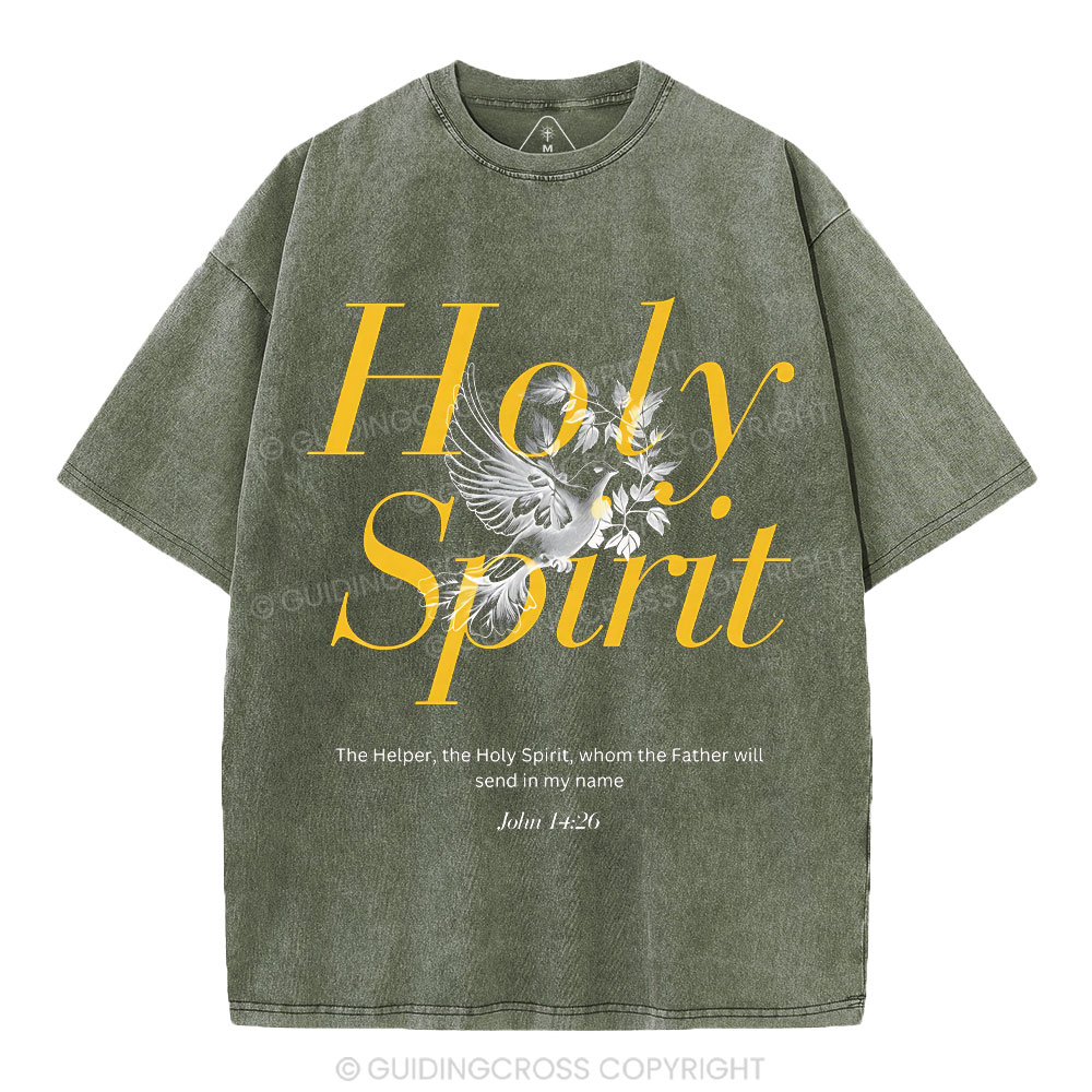 Holy Spirit Christian Washed T-Shirt